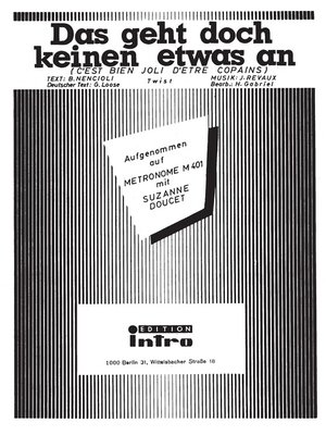 cover image of Das geht doch keinen etwas an (C'est bien joli d'entre copains)